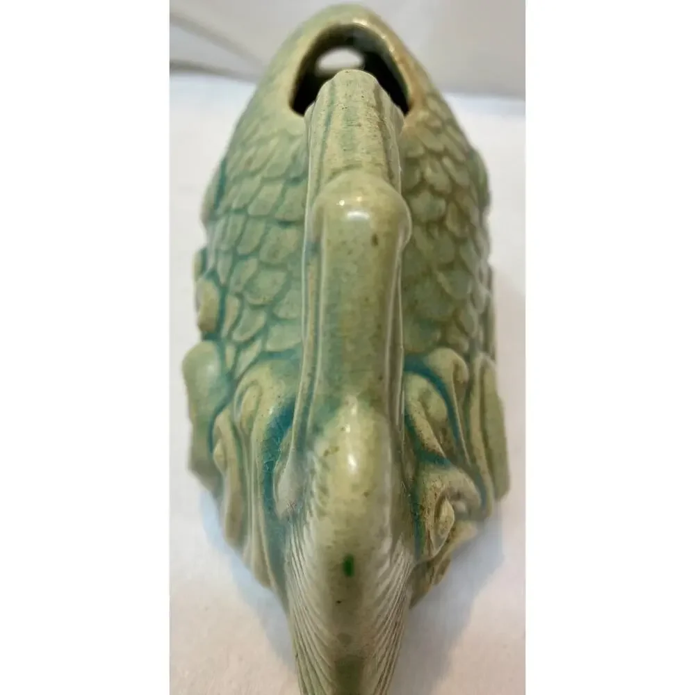 Andrea by Sadek Fish Teapot Vessel Celadon Mint Green